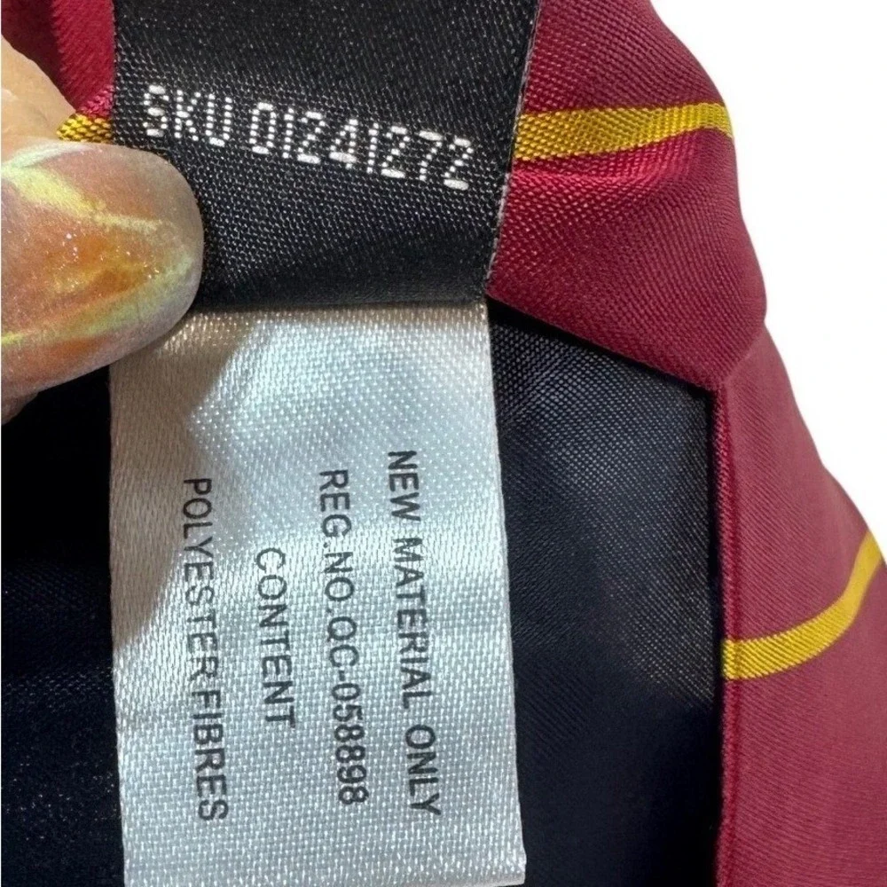 Harry Potter Gryffindor House Crest‎ Tie Striped Polyester Burgundy Gold